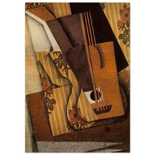 THE GUITAR 1914 - Juan Gris Brushed Aluminum Print - 70x100 cm / 28x40 inches | Juan Gris Aluminum Print | Juan Gris Prints