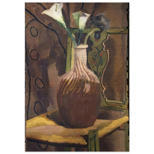ARUM LILIES 1919 - Vanessa Bell Brushed Aluminum Print - 70x100 cm / 28x40 inches | Vanessa Bell Aluminum Print | Vanessa Bell Prints