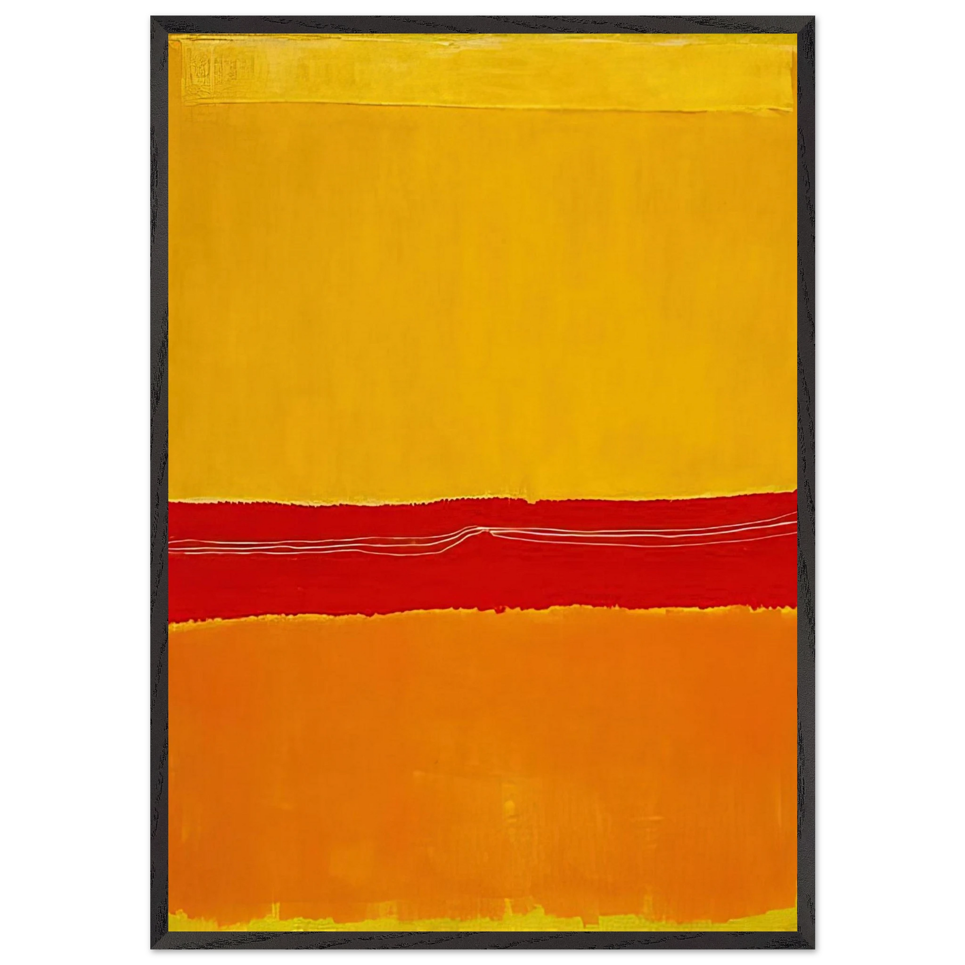No5No22 - 1950 - Mark Rothko Framed Art Print – Black Wooden Frame - Default Title - -Framed Art Print