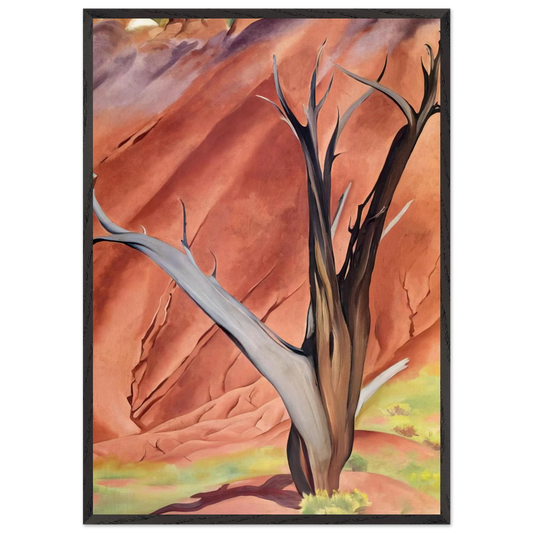 Geralds Tree - Georgia OKeeffe Framed Art Print – Black Wooden Frame - Default Title - -Framed Art Print