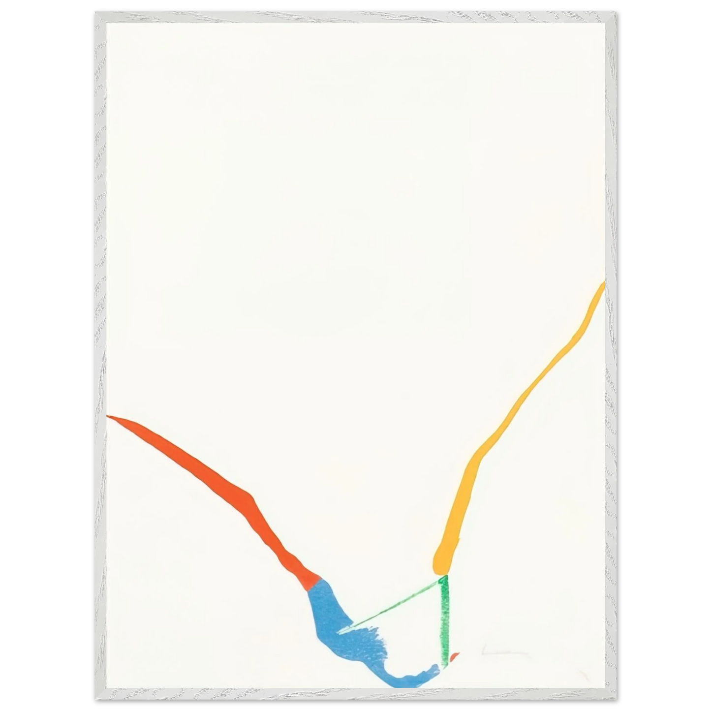 Helen Frankenthaler - What Red Lines Can Do - 1970 Wall art - 70x100 cm / 28x40 inches - Fine Art Poster - -