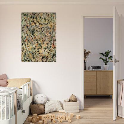 EYES IN THE HEAT 1946 - Jackson Pollock Brushed Aluminum Print - 70x100 cm / 28x40 inches | Jackson Pollock Aluminum Print | Jackson Pollock Prints