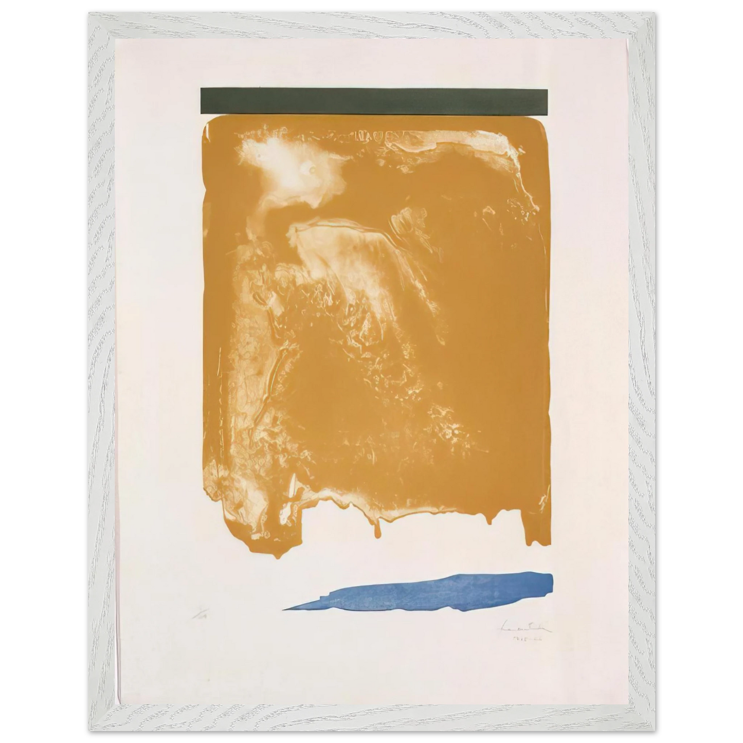 Helen Frankenthaler - Persian Garden - 1966 Wall art - A3 (29.7 x 42  cm) - Premium Wooden Framed Poster With Fine Art Paper - White frame