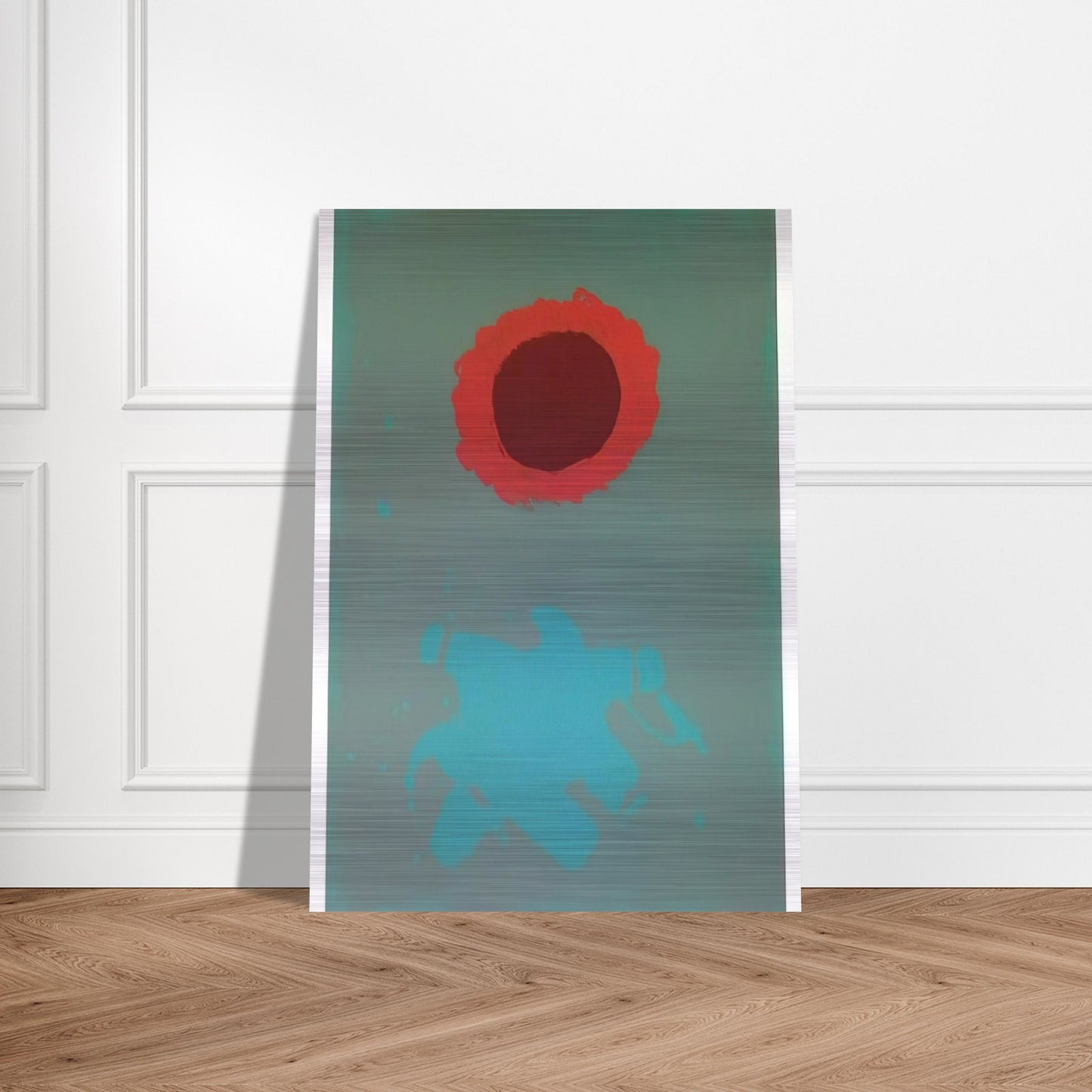 Chrome Green - 1972 - Adolph Gottlieb Brushed Aluminum Print - 70x100 cm / 28x40 inches | Adolph Gottlieb Aluminum Print | Adolph Gottlieb Prints