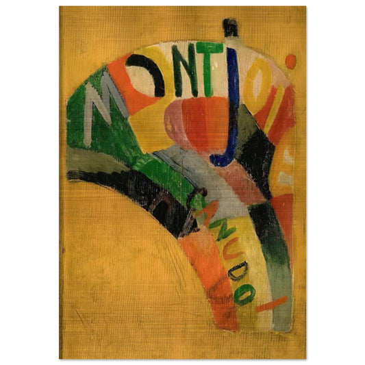 MONTJOIE - Sonia Delaunay Brushed Aluminum Print - 70x100 cm / 28x40 inches | Sonia Delaunay Aluminum Print | Sonia Delaunay Prints