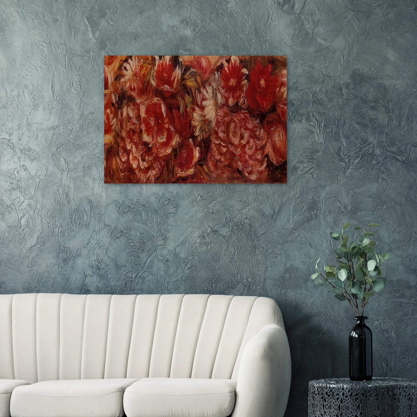 Floral Headband - Pierre-Auguste Renoir Brushed Aluminum Print - 70x100 cm / 28x40 inches | Pierre-Auguste Renoir Aluminum Print | Pierre-Auguste Renoir Prints