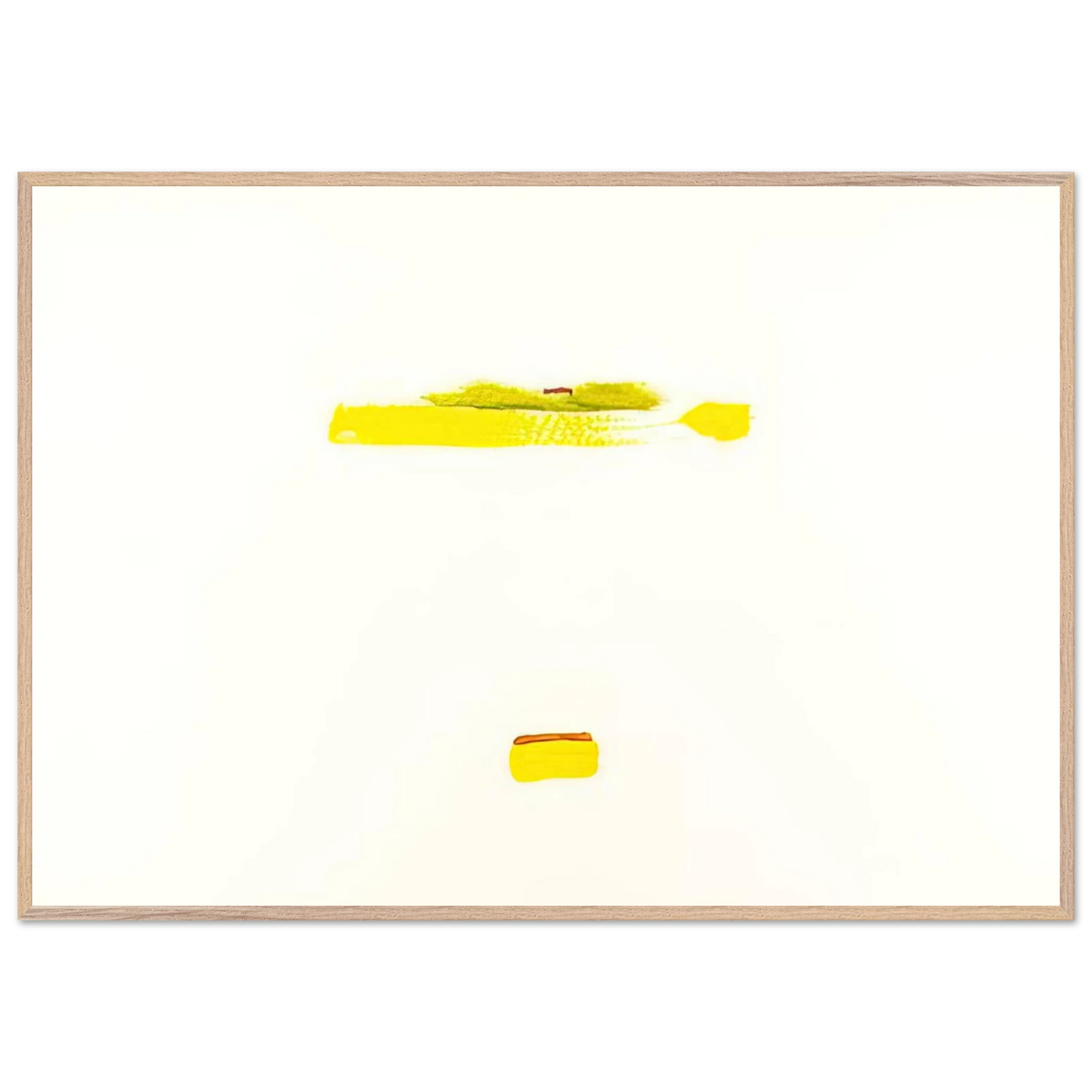 Helen Frankenthaler - New York III - 1972 Wall art - A2 (42 x 59.4  cm) - Premium Wooden Framed Poster With Fine Art Paper - Black frame