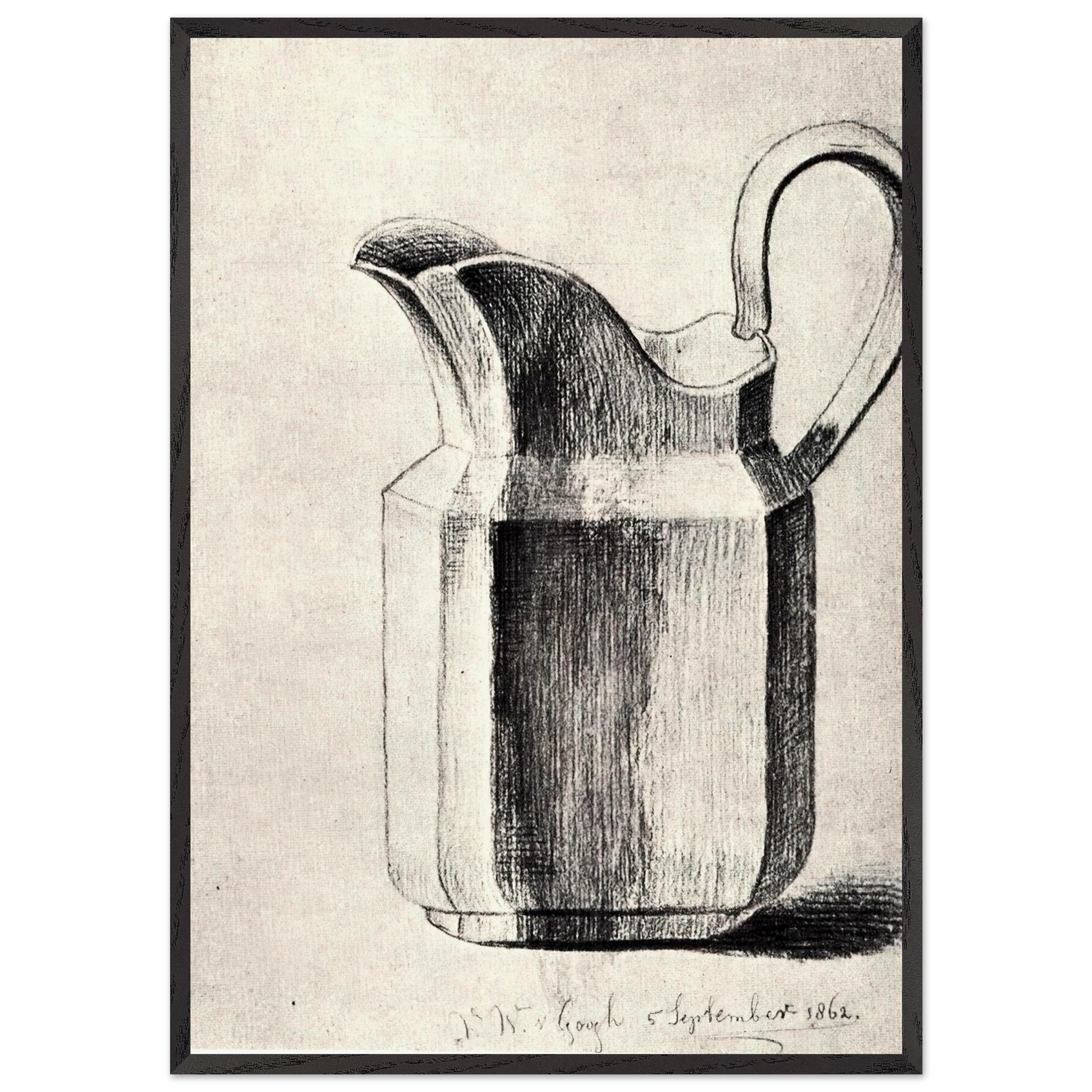 Milk Jug - Vincent van Gogh Framed Art Print – Black Wooden Frame - Default Title - -Framed Art Print