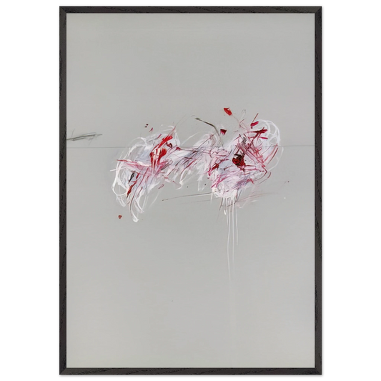 Nine Discourses on Commodus Part II - Cy Twombly Framed Art Print – Black Wooden Frame - Default Title - -Framed Art Print