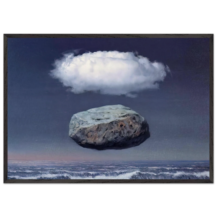 CLEAR IDEAS 1958 - Rene Magritte 70x100 cm / 28x40 inches Framed Art Print – Black Wooden Frame