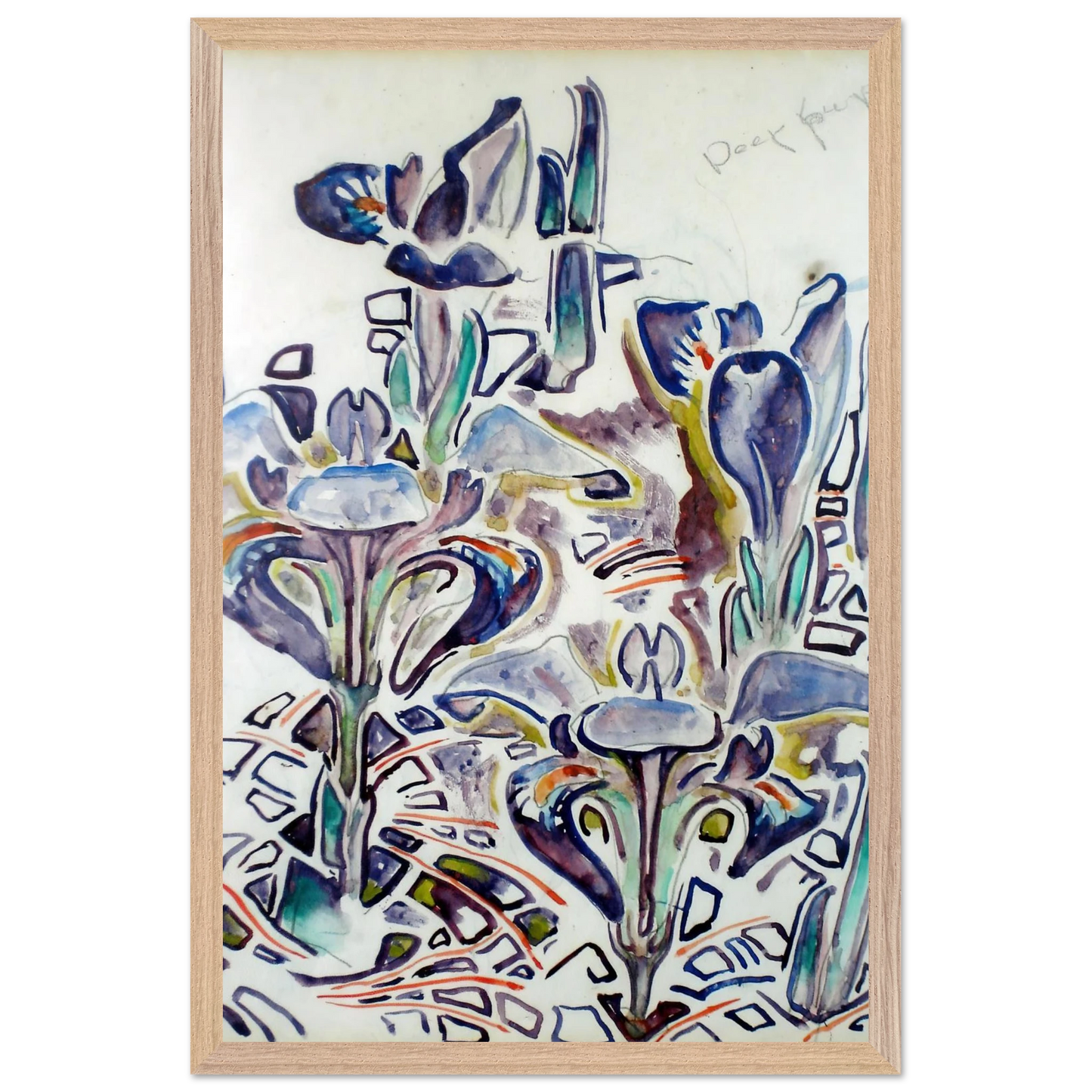 Walter Inglis Anderson - Walter Anderson Wall art - A3 (29.7 x 42  cm) - Premium Wooden Framed Poster With Fine Art Paper - Black frame