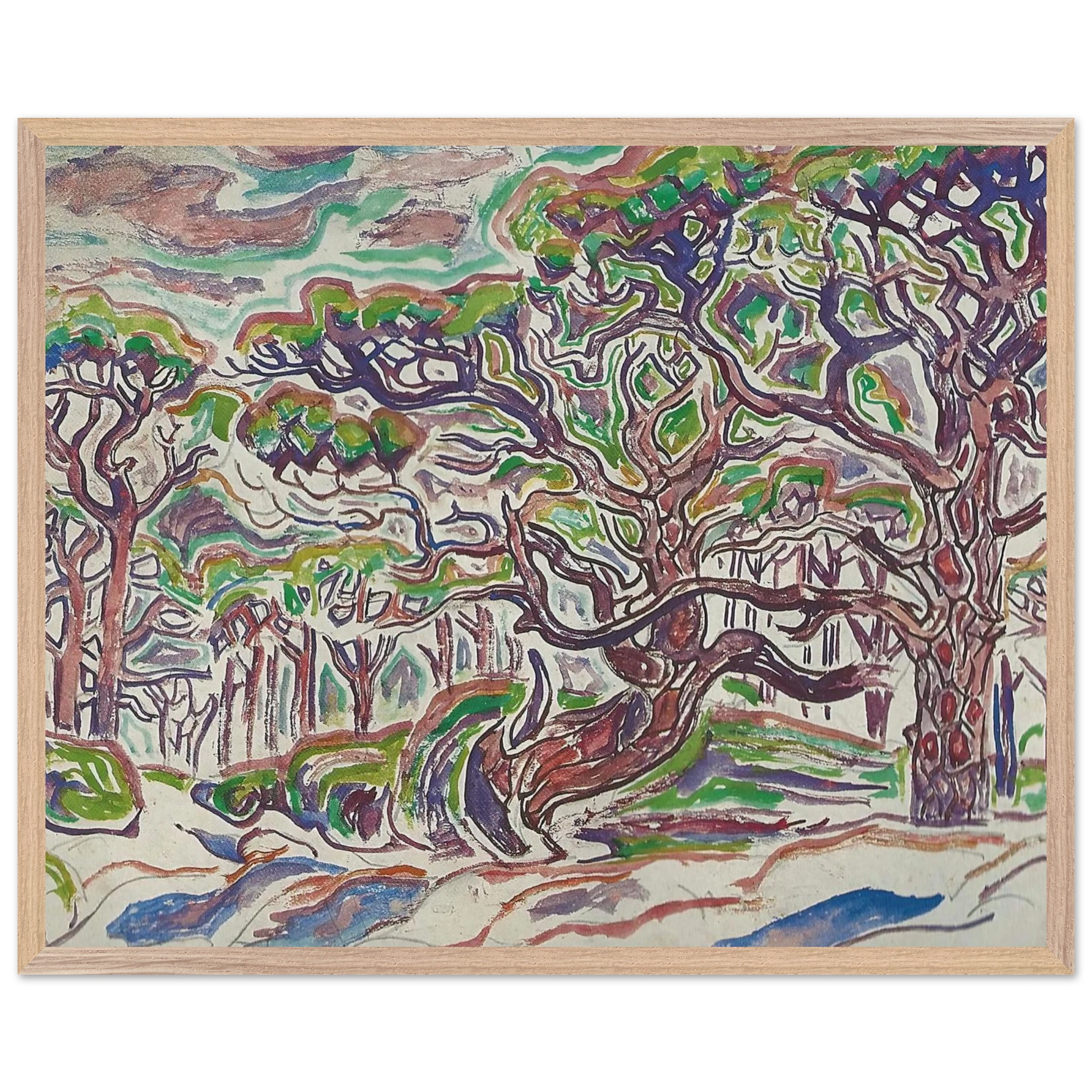 Walter Inglis Anderson - Walter Anderson Wall art - 20x25 cm / 8x10 Inches - Premium Wooden Framed Poster With Fine Art Paper - White frame