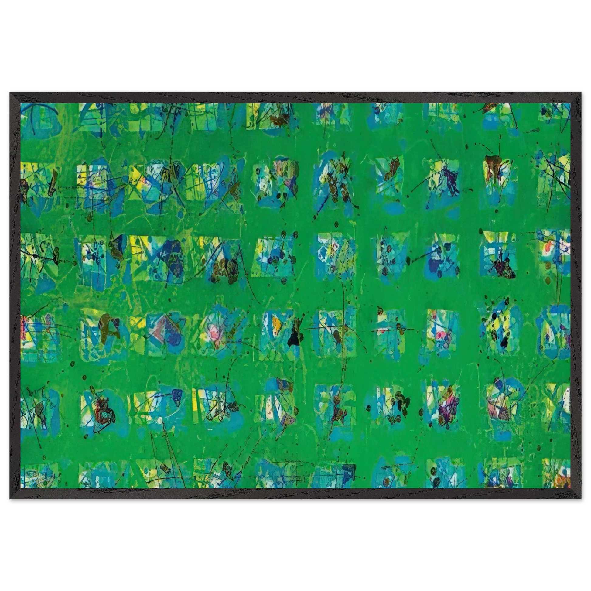 La Primavera - Sam Francis Framed Art Print – Black Wooden Frame - Default Title - -Framed Art Print