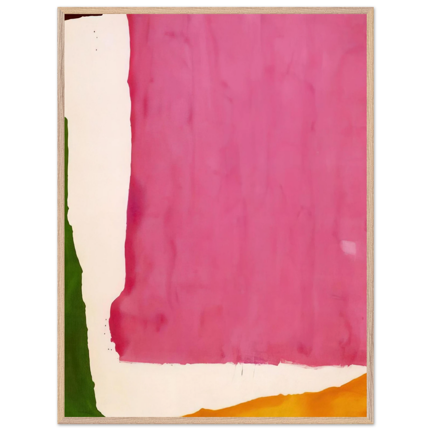 Helen Frankenthaler - Mauve District - 1966 Wall art - 40x50 cm / 16x20 inches - Premium Wooden Framed Poster With Fine Art Paper - White frame