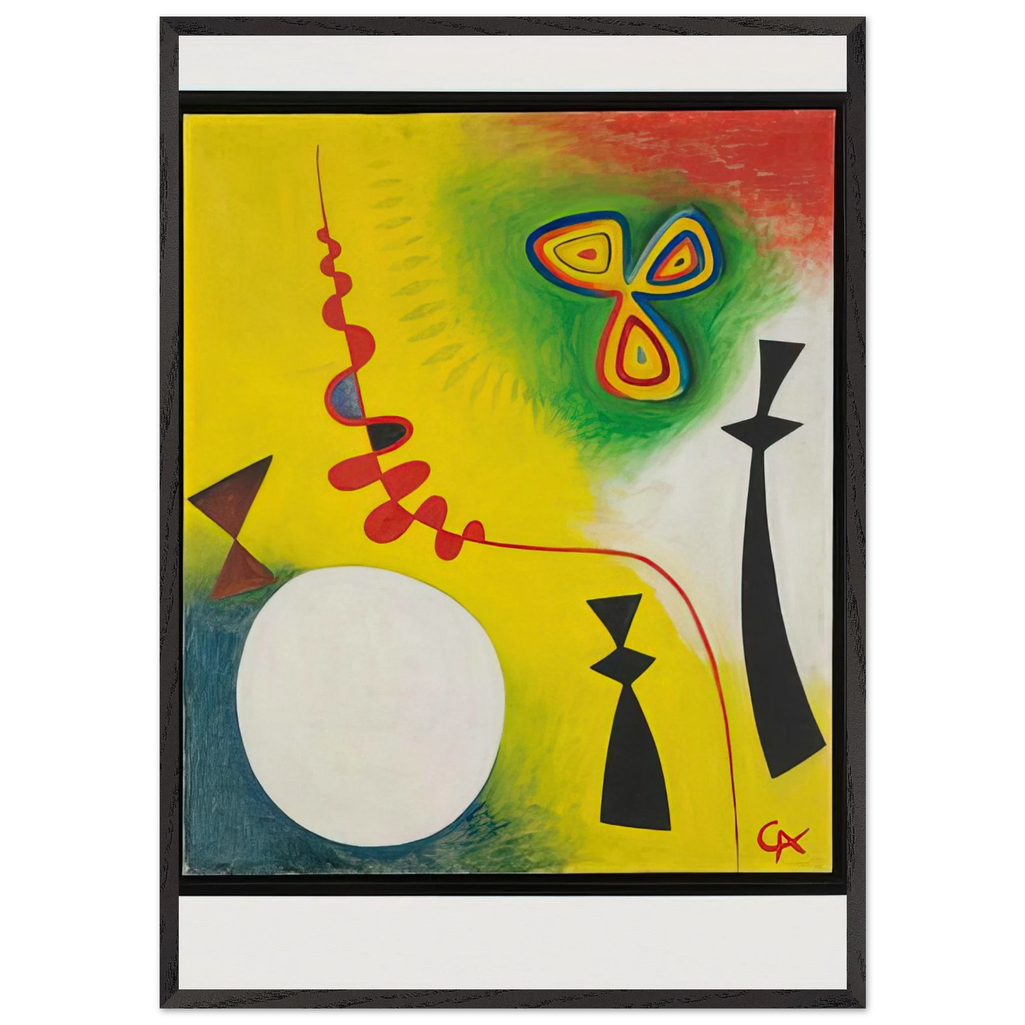 FETISHES 1944 - Alexander Calder Framed Art Print – Black Wooden Frame - Default Title - -Framed Art Print