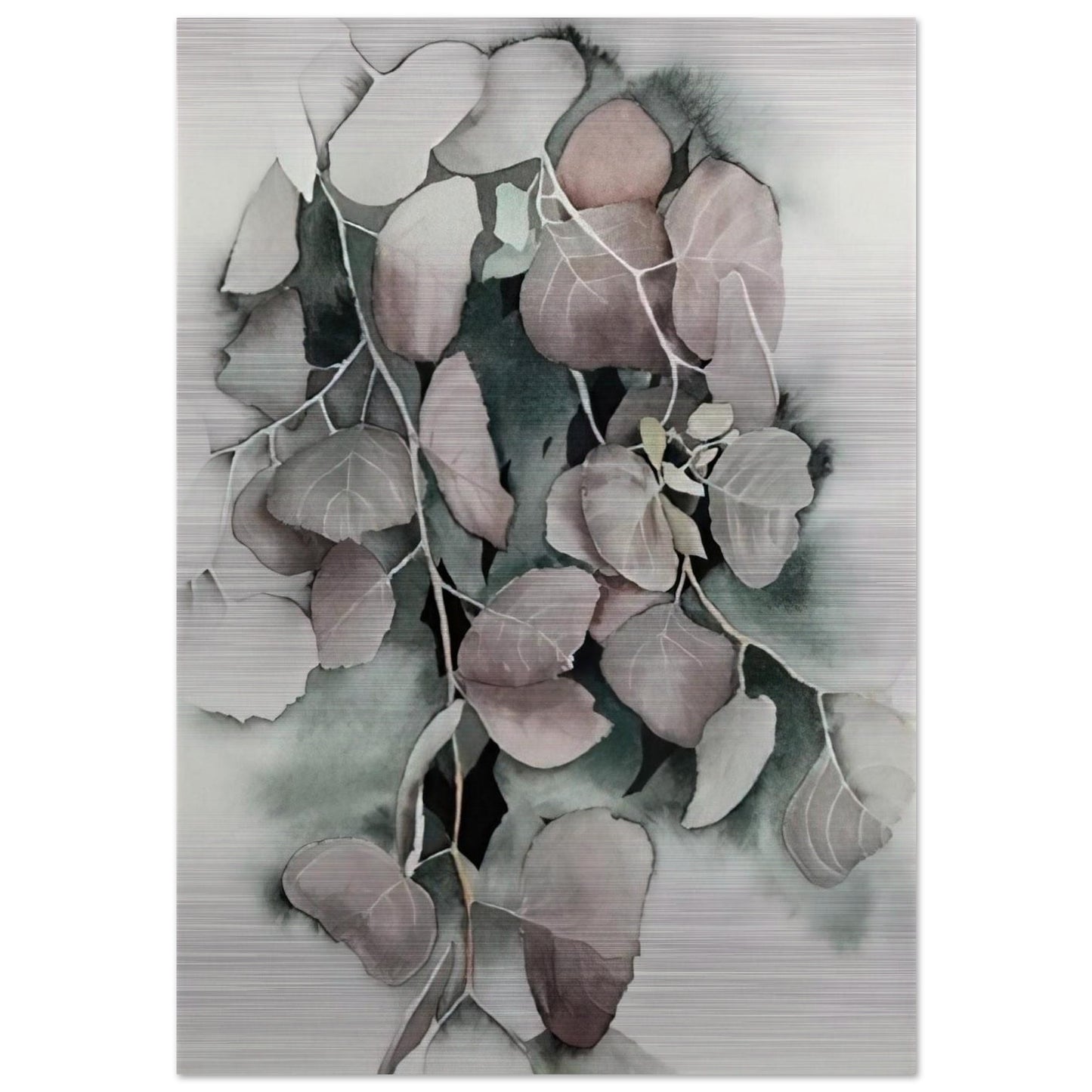 Autumn Leaves - Eyvind Earle Brushed Aluminum Print - 70x100 cm / 28x40 inches | Eyvind Earle Aluminum Print | Eyvind Earle Prints