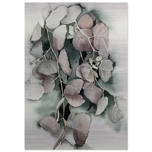 Autumn Leaves - Eyvind Earle Brushed Aluminum Print - 70x100 cm / 28x40 inches | Eyvind Earle Aluminum Print | Eyvind Earle Prints