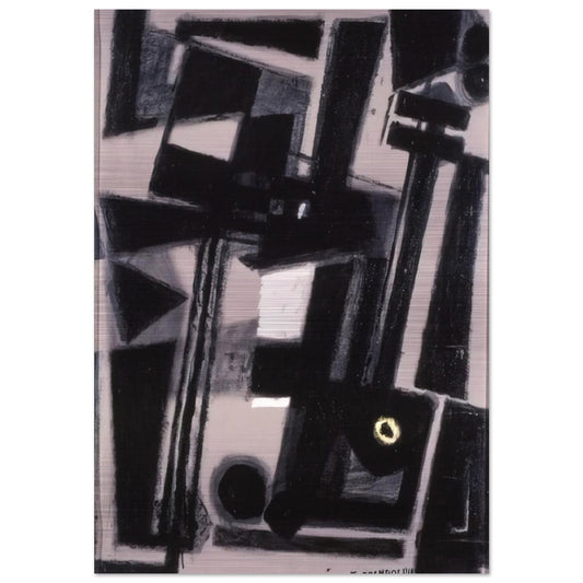 COMPOSITION - Enrico Prampolini Brushed Aluminum Print - 70x100 cm / 28x40 inches | Enrico Prampolini Aluminum Print | Enrico Prampolini Prints