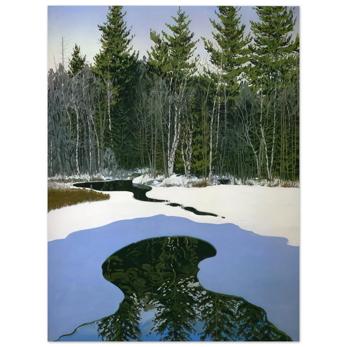 Neil Welliver - Pond Pass - Contemporary Realism  75x100 cm / 30x40inches Fine Art Poster