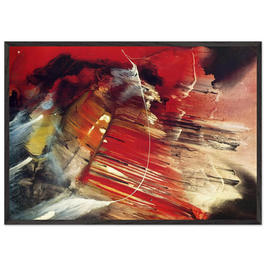 Dakota Ridge - 1958 - Paul Jenkins Framed Art Print – Black Wooden Frame - Default Title - -Framed Art Print