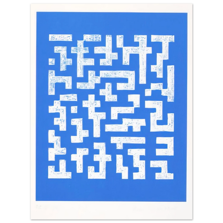 Anni Albers - DOUBLE IMPRESSION IV 1978  75x100 cm / 30x40inches Fine Art Poster