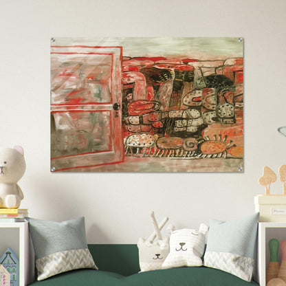 ENTRANCE - Philip Guston Acrylic Print - 70x100 cm / 28x40″ inches