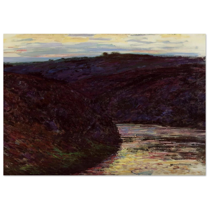 Valley of the Creuse - claude monet Brushed Aluminum Print - 70x100 cm / 28x40 inches | claude monet Aluminum Print | claude monet Prints