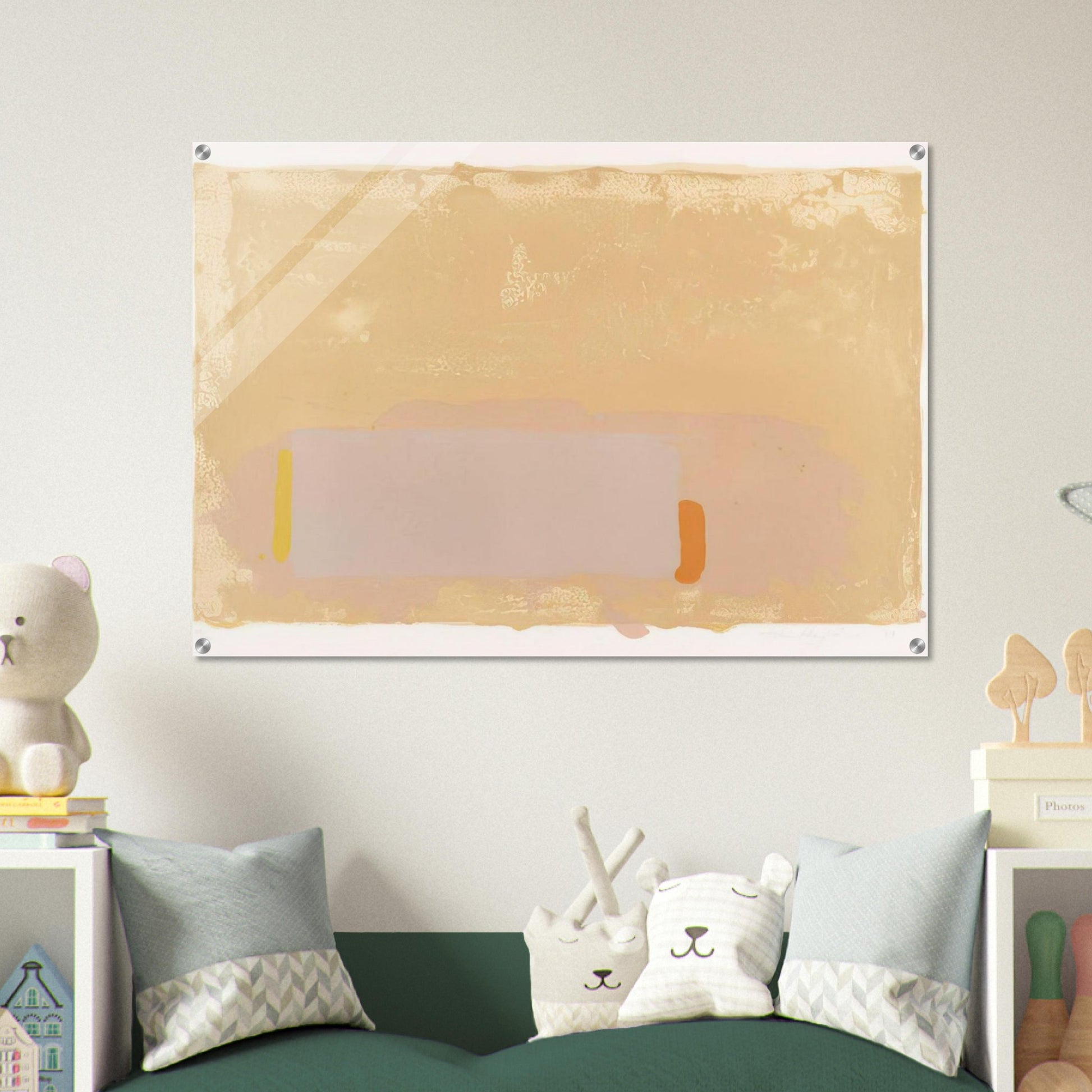 Brown-Beige-Pink - 1971 - John Hoyland Acrylic Print - 70x100 cm / 28x40″ inches | John Hoyland Wall Art | John Hoyland Prints