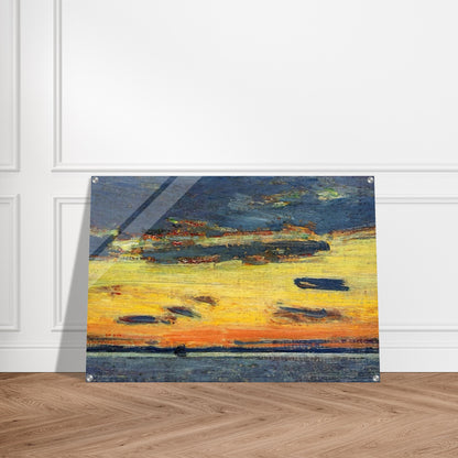 Sunset on the Sea - Childe Hassam Acrylic Print - 70x100 cm / 28x40″ inches | Childe Hassam Wall Art | Childe Hassam Prints