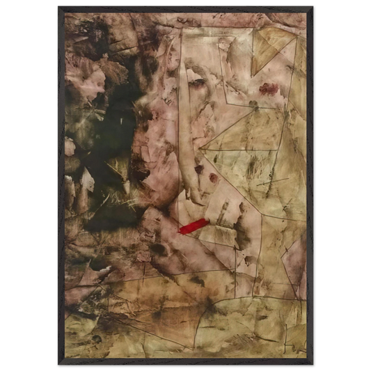 KOP 1939 - Paul Klee 70x100 cm / 28x40 inches Framed Art Print – Black Wooden Frame