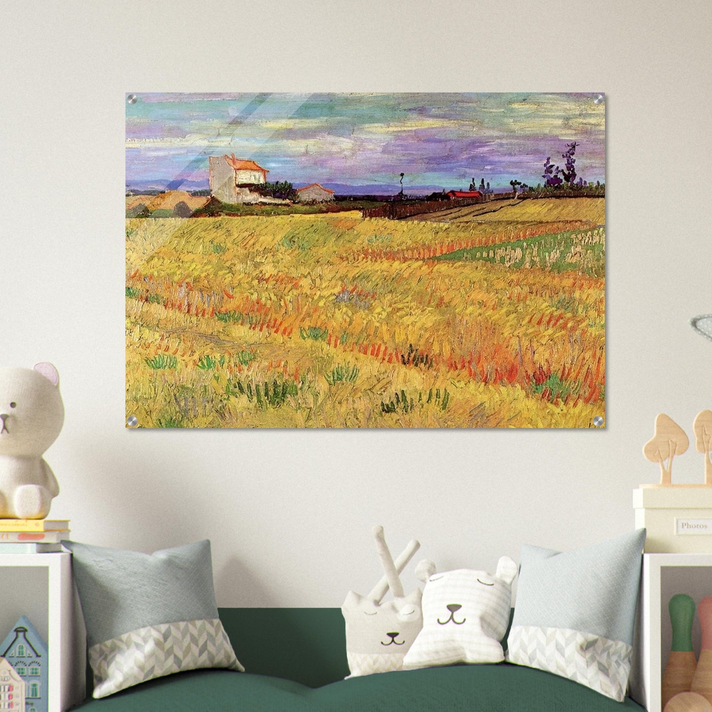 Wheat Field - Vincent van Gogh Acrylic Print - 70x100 cm / 28x40″ inches