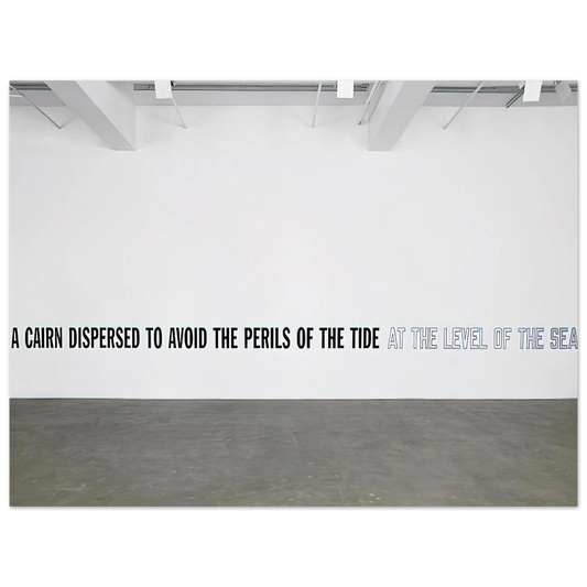 Lawrence Weiner - A Cairn Dispersed... - 2008 Fine Art Poster - Default Title