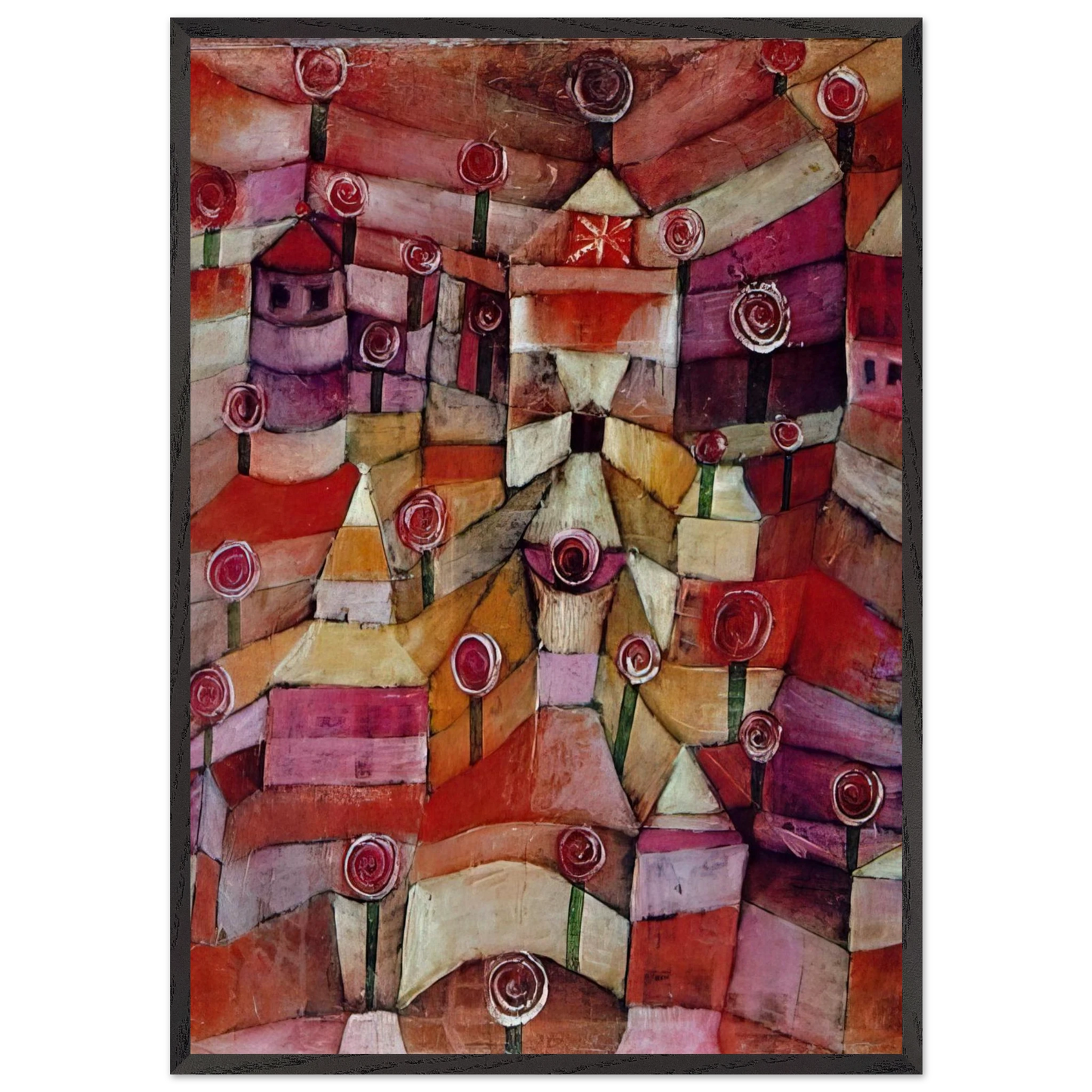 ROSE GARDEN 1920 - Paul Klee Framed Art Print – Black Wooden Frame - Default Title - -Framed Art Print