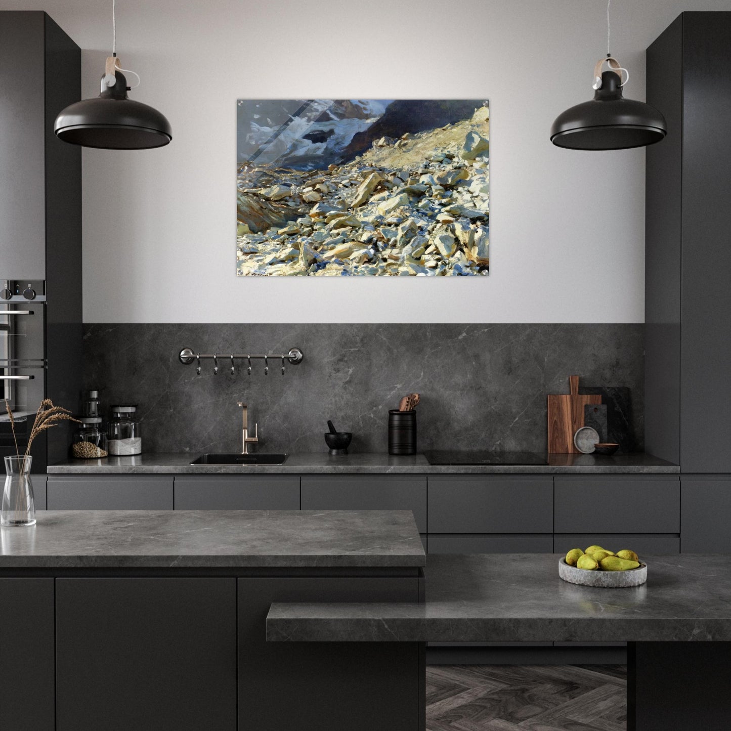 The Moraine - John Singer Sargent Acrylic Print - 70x100 cm / 28x40″ inches