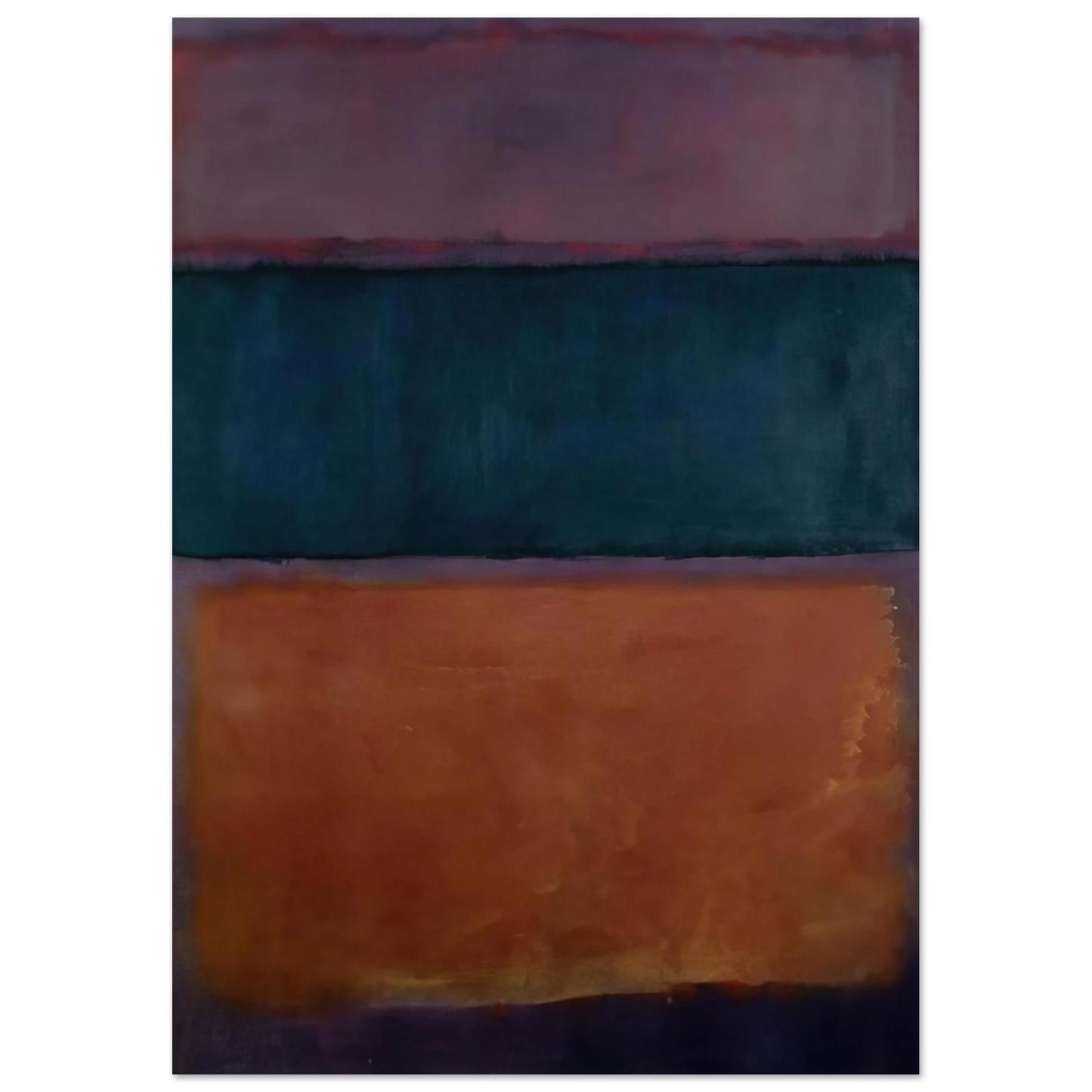 Helen Frankenthaler - Untitled - 1963 Wall art - 15x20 cm / 6x8 inches - Premium Wooden Framed Poster With Fine Art Paper - Black frame