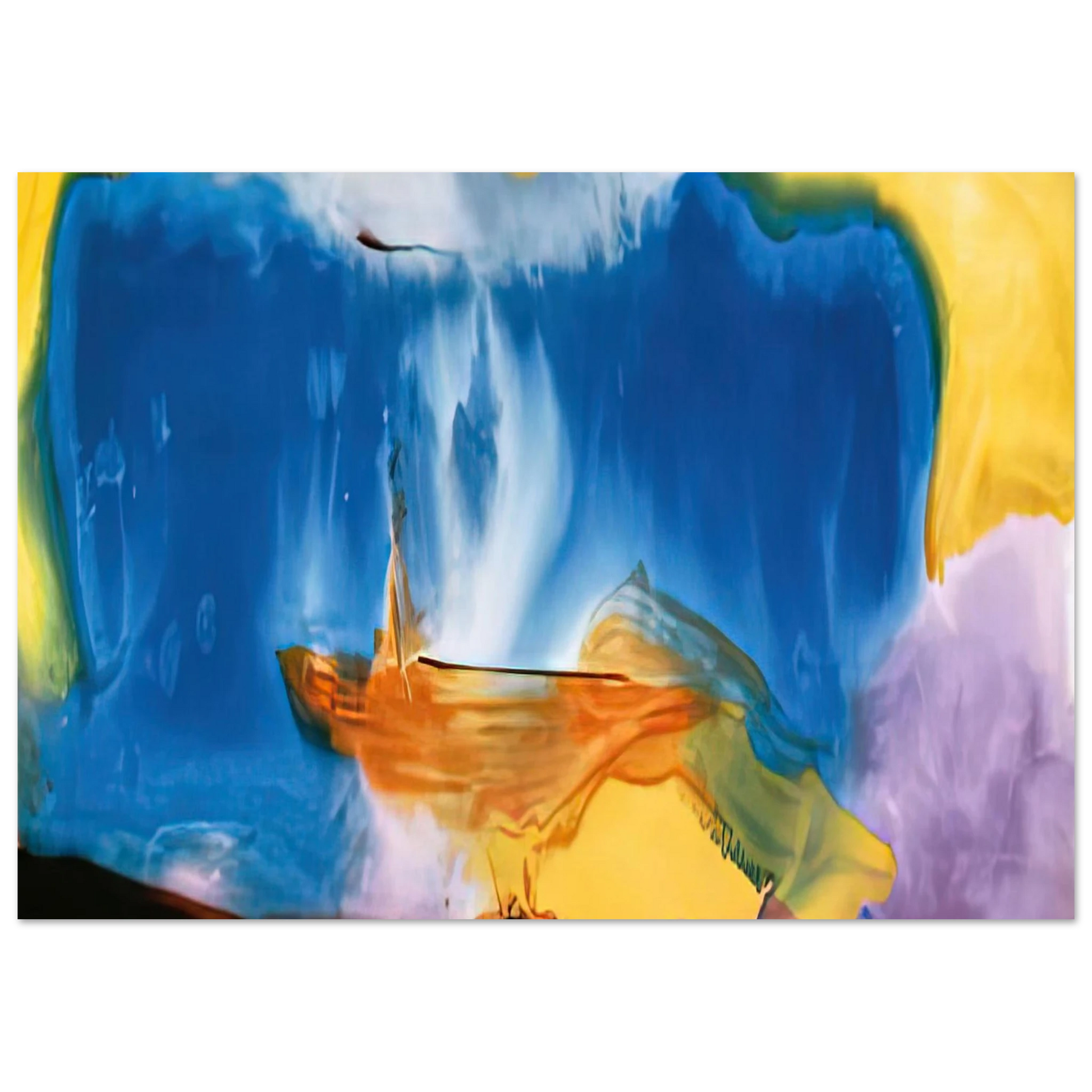 Helen Frankenthaler - Moveable Blue, 1973- Wall Art - 30x40 cm / 12x16 inches - Fine Art Poster - -