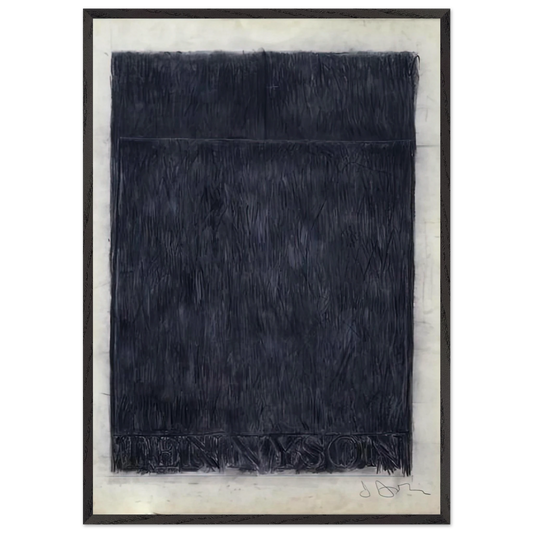 TENNYSON 1959 - Jasper Johns Framed Art Print – Black Wooden Frame - Default Title - -Framed Art Print