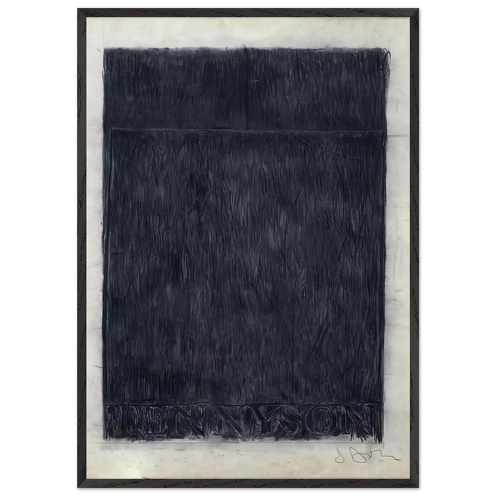 TENNYSON 1959 - Jasper Johns 70x100 cm / 28x40 inches Framed Art Print – Black Wooden Frame