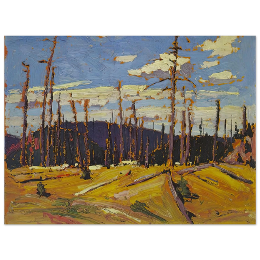 Tom Thomson - BURNT OVER FOREST 1916 Fine Art Poster - Default Title