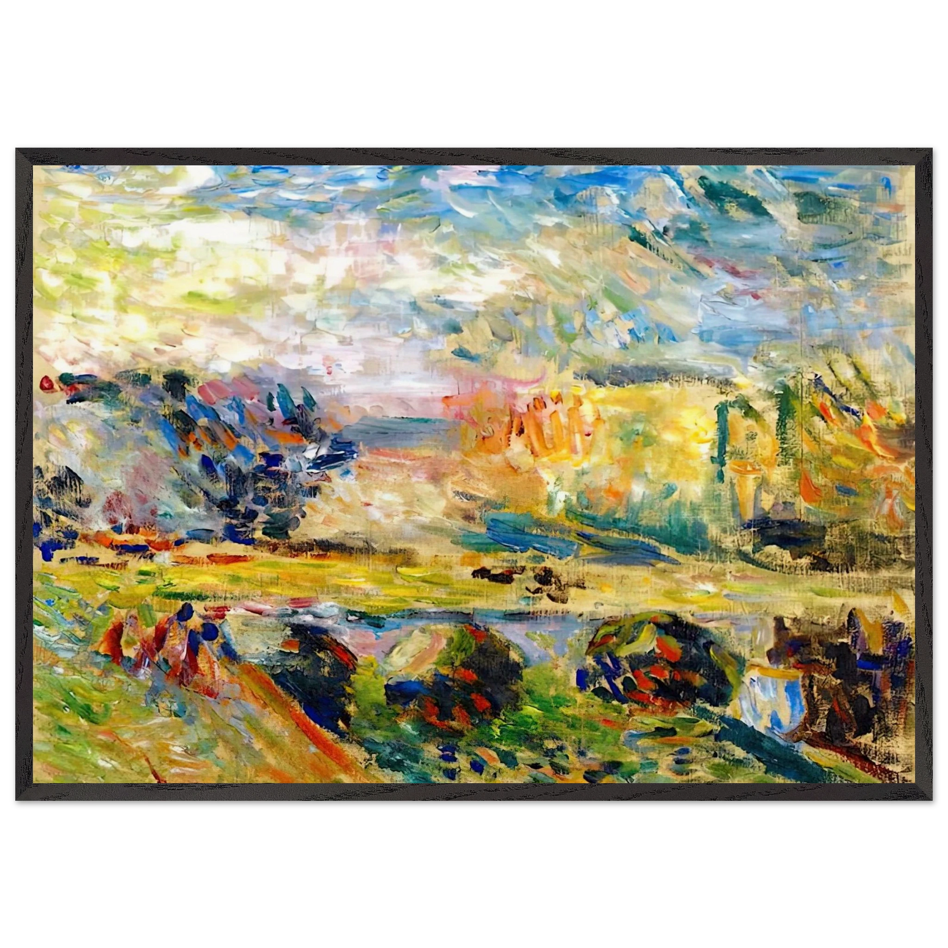 THE BRIDGE 1901 - Henri Matisse Framed Art Print – Black Wooden Frame - Default Title - -Framed Art Print