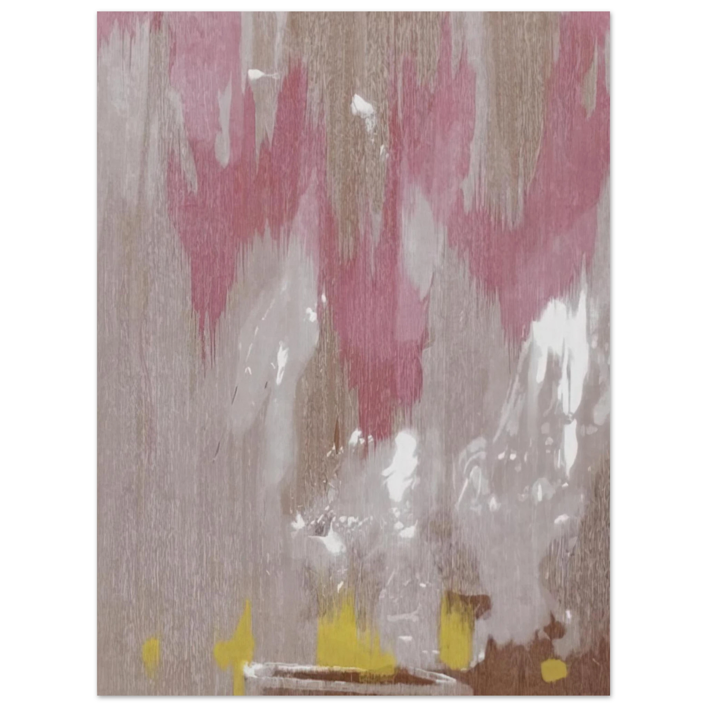 Helen Frankenthaler - Tales of Genji IV - 1998 Wall art - 13x18 cm / 5x7 inches - Premium Wooden Framed Poster With Fine Art Paper - White frame