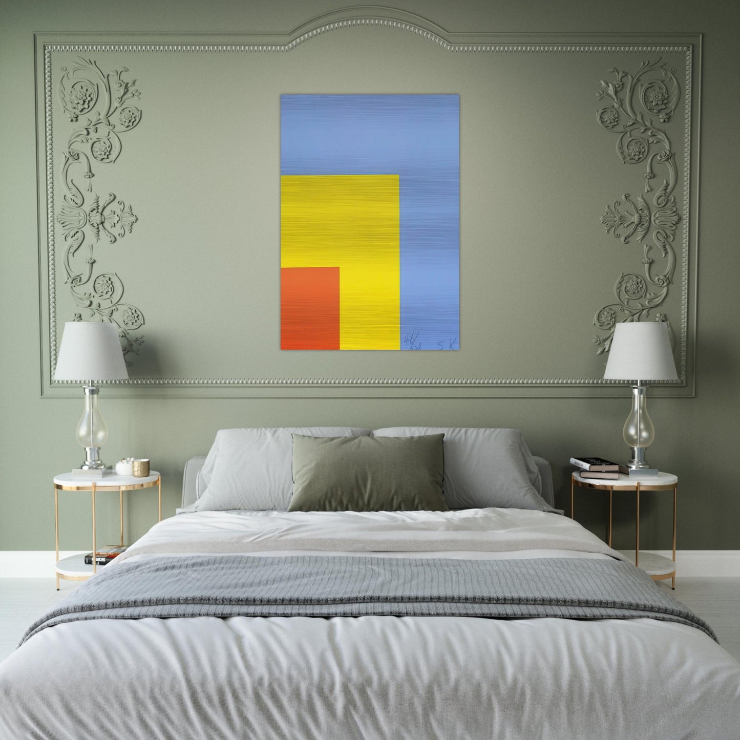 Red Yellow Blue - Ellsworth Kelly Brushed Aluminum Print - 70x100 cm / 28x40 inches | Ellsworth Kelly Aluminum Print | Ellsworth Kelly Prints