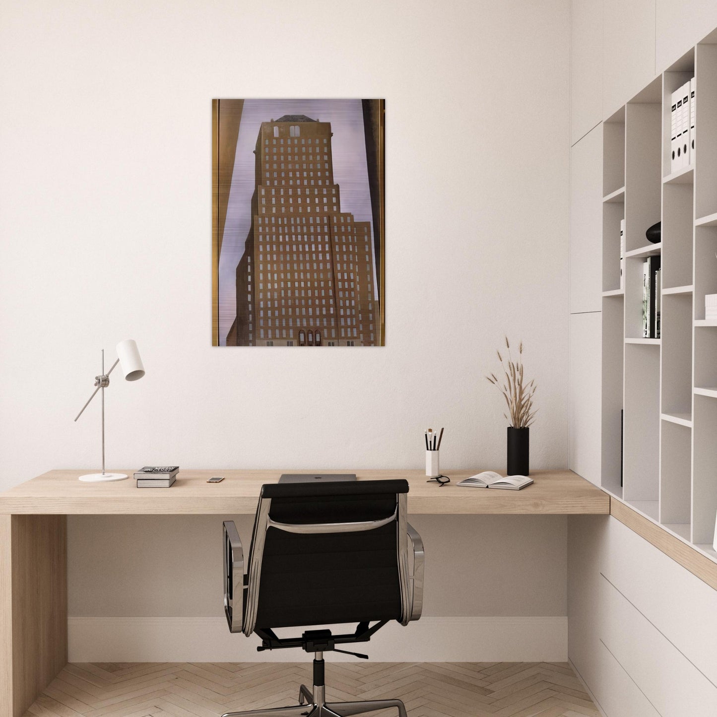 Shelton Hotel New York No. 1 - Georgia O'Keeffe Brushed Aluminum Print - 70x100 cm / 28x40 inches | Georgia O'Keeffe Aluminum Print | Georgia O'Keeffe Prints