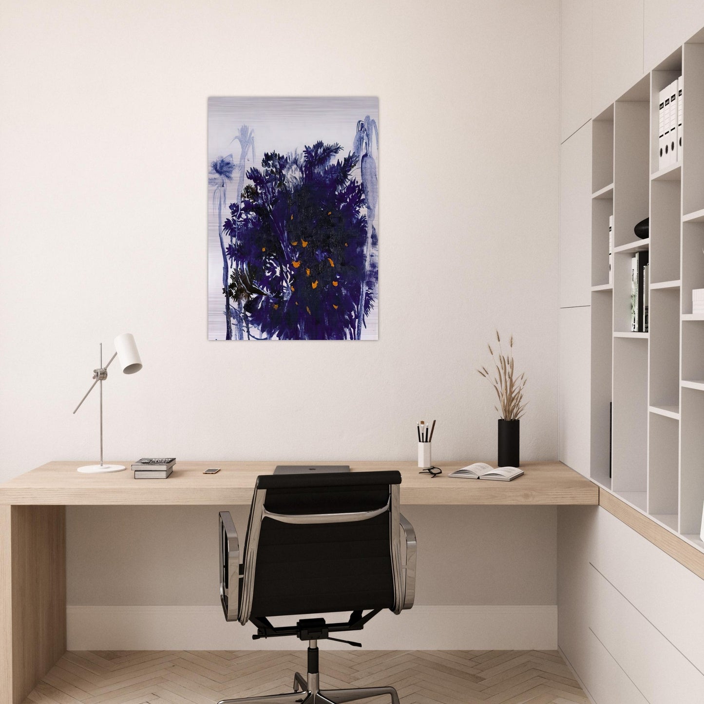 Moreton Bay Fig and Palm Trees - figurative - Brett Whiteley Brushed Aluminum Print - 70x100 cm / 28x40 inches | Brett Whiteley Aluminum Print | Brett Whiteley Prints