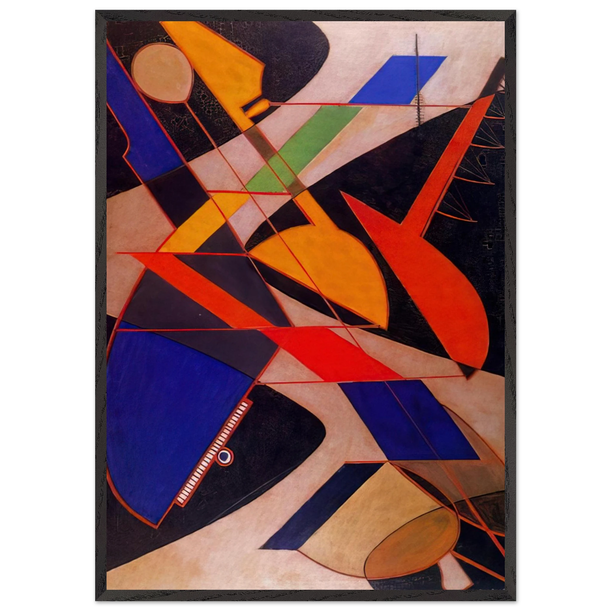 ORQUESTA SINFONICA 1916 - Man Ray Framed Art Print – Black Wooden Frame - Default Title - -Framed Art Print