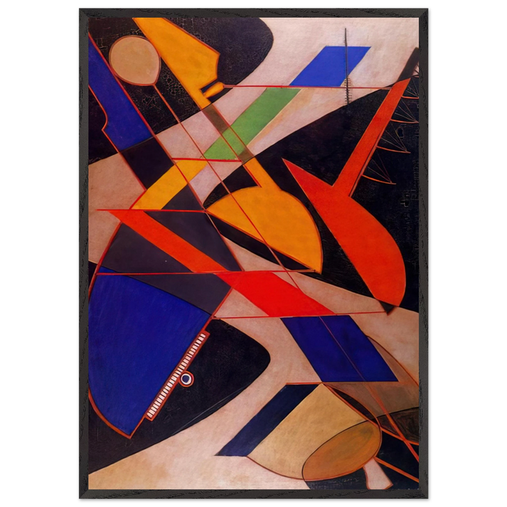 ORQUESTA SINFONICA 1916 - Man Ray 70x100 cm / 28x40 inches Framed Art Print – Black Wooden Frame