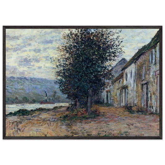 The Banks of the Seine N1 - claude monet Framed Art Print – Black Wooden Frame - Default Title - -Framed Art Print