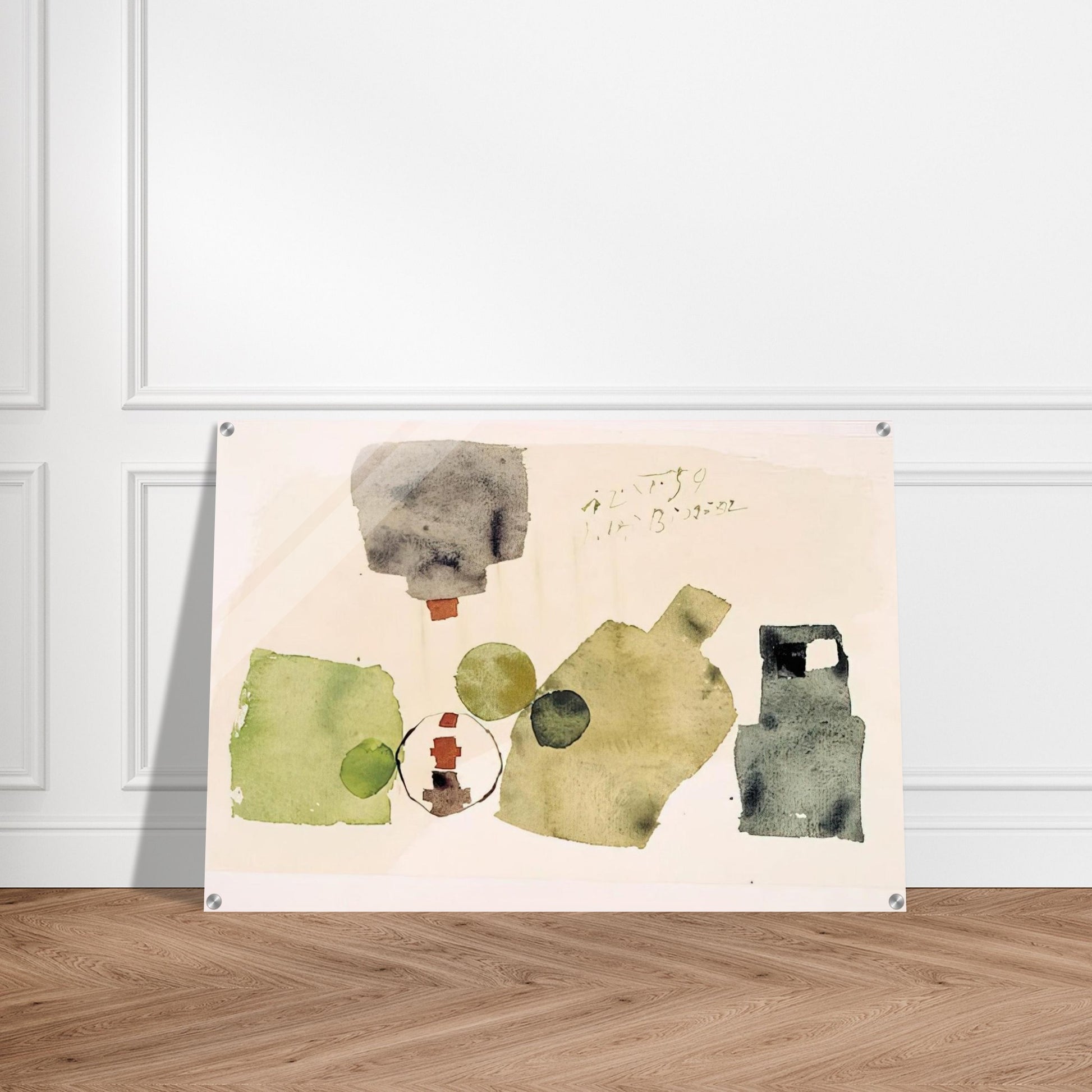 12.XI.59 - 1959 - Julius Bissier Acrylic Print - 70x100 cm / 28x40″ inches | Julius Bissier Wall Art | Julius Bissier Prints