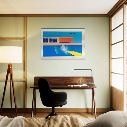 David Hockney - David Hockney Brushed Aluminum Print - 70x100 cm / 28x40 inches | David Hockney Aluminum Print | David Hockney Prints