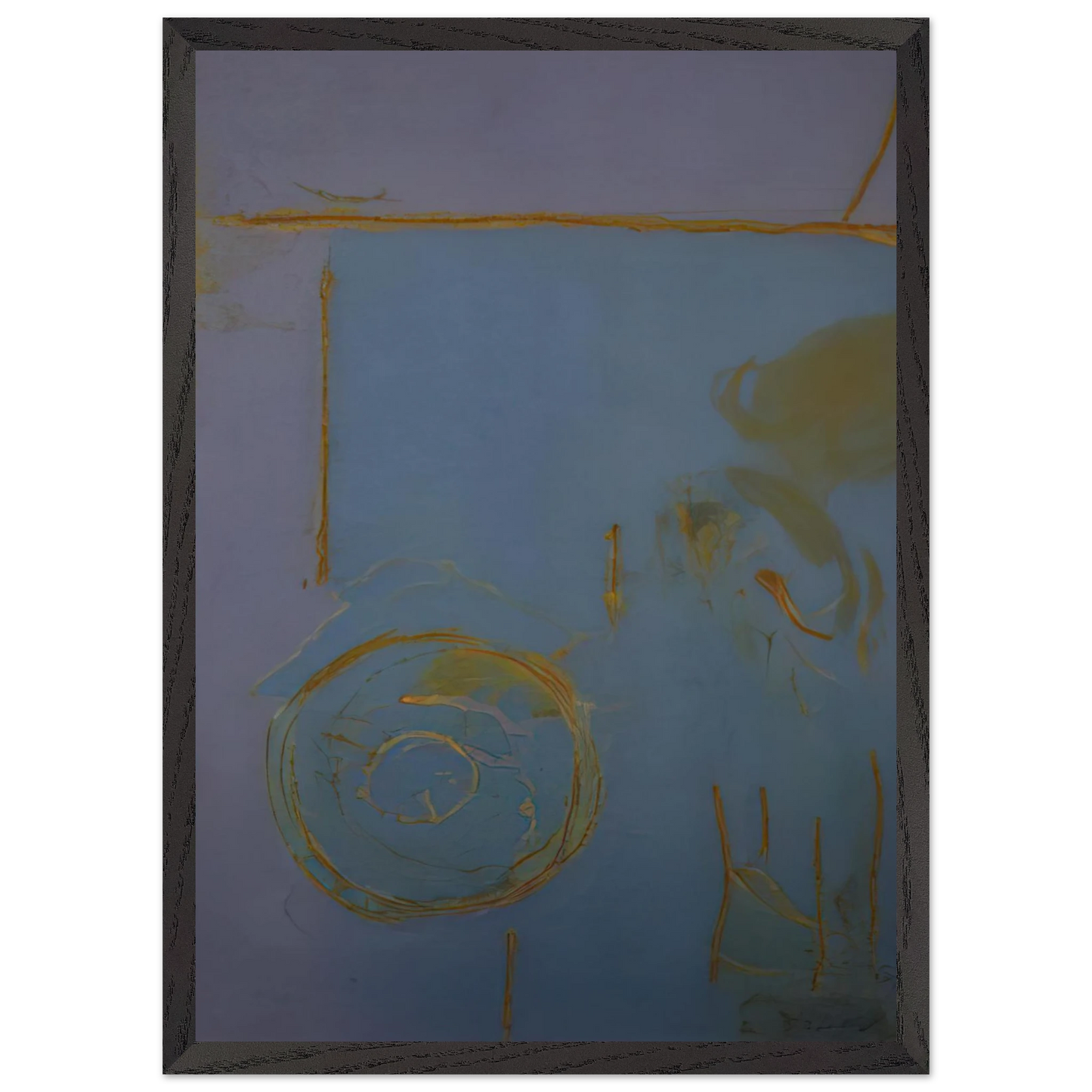 Helen Frankenthaler - Guadalupe - 1989 Wall art - 30x45 cm / 12x18 Inches - Premium Wooden Framed Poster With Fine Art Paper - Wood frame